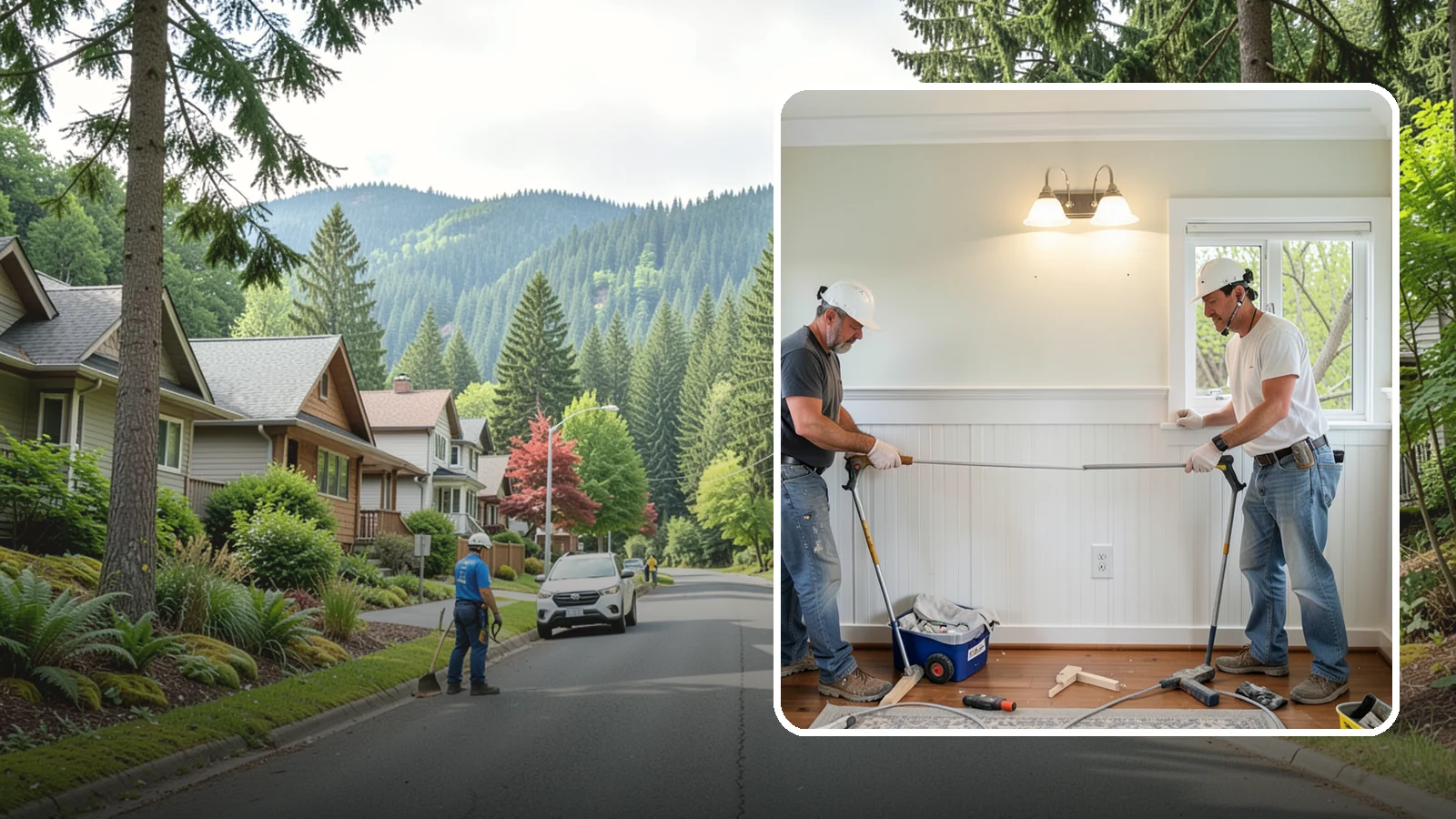 Beadboard Installation in Darrington, Snohomish County, WA - Charming beadboard installation that adds cottage-style texture to walls, ceilings, and wainscot panels.