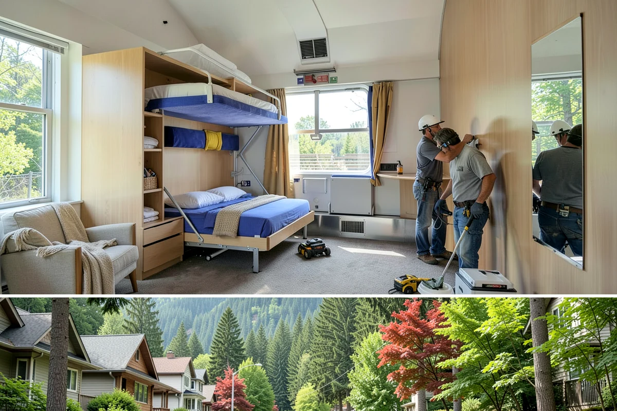 Beadboard Installation in Darrington, Snohomish County, WA - Beadboard installs year-round indoors and is especially popular for warming up spaces during the wet PNW winter.