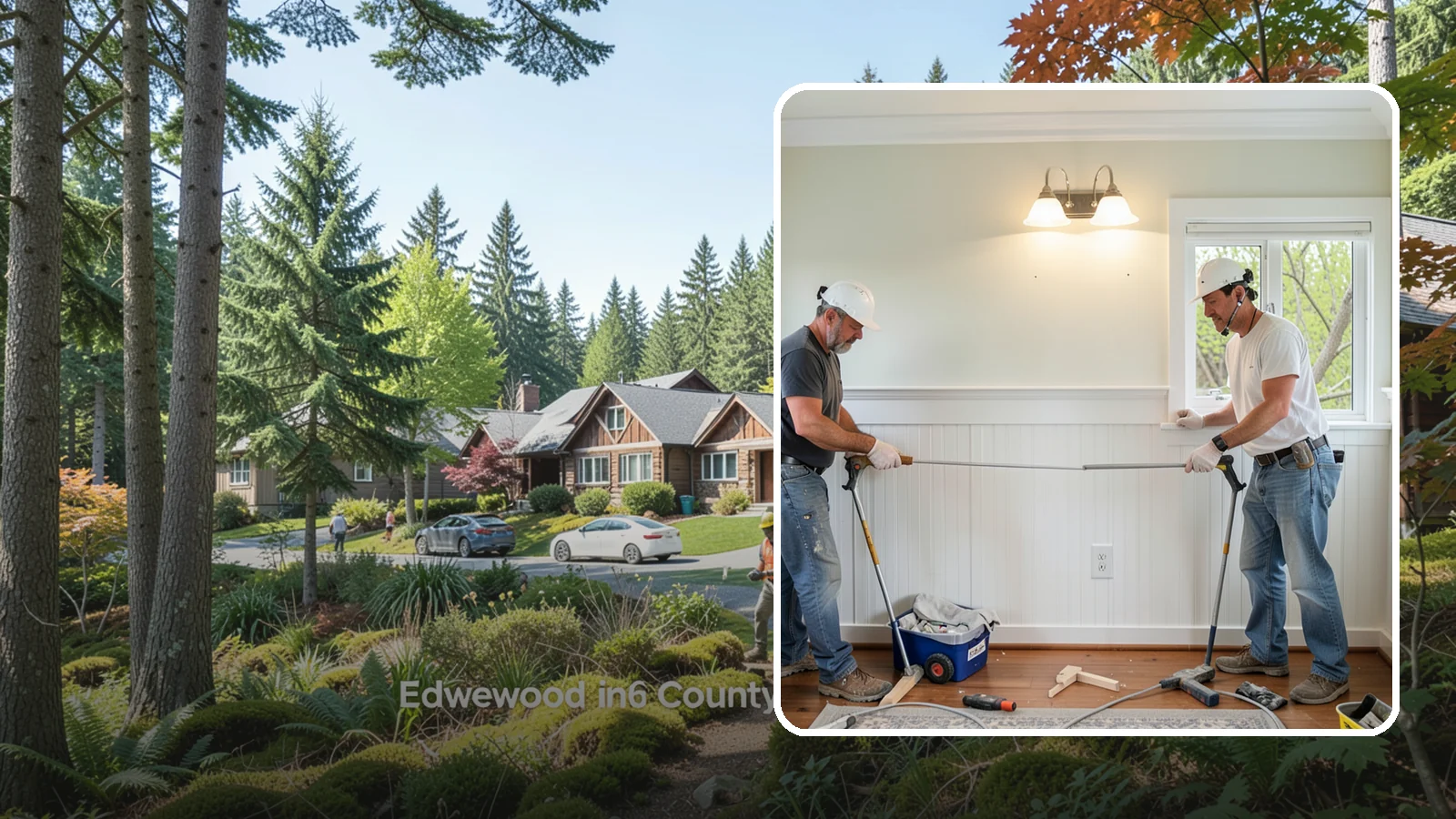 Beadboard Installation in Edgewood, Pierce County, WA - Charming beadboard installation that adds cottage-style texture to walls, ceilings, and wainscot panels.
