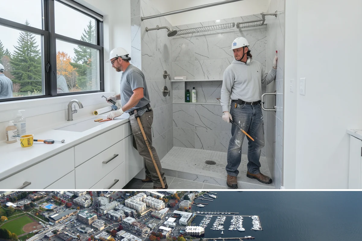 Beadboard Installation in Kirkland, King County, WA - Beadboard installs year-round indoors and is especially popular for warming up spaces during the wet PNW winter.