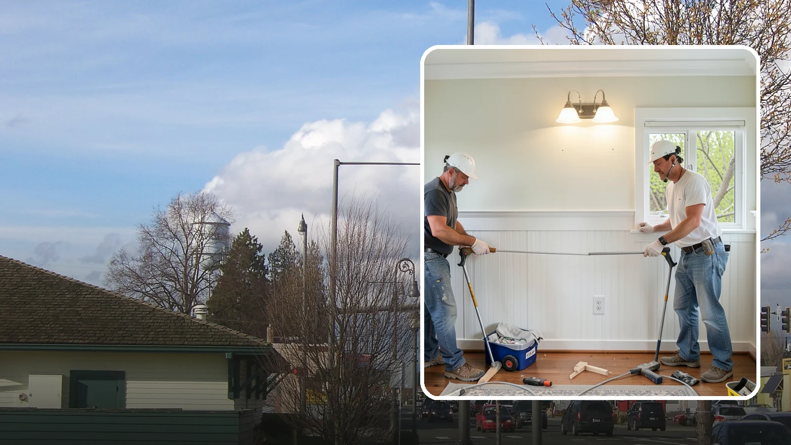 Beadboard Installation in Marysville, Snohomish County, WA - Charming beadboard installation that adds cottage-style texture to walls, ceilings, and wainscot panels.