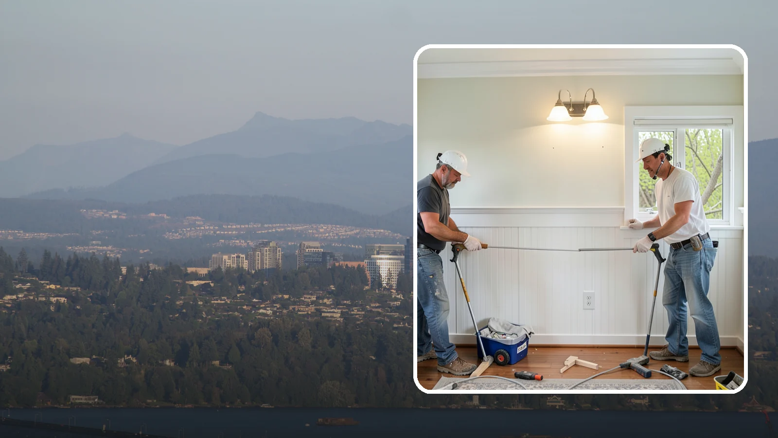 Beadboard Installation in Medina, King County, WA - Charming beadboard installation that adds cottage-style texture to walls, ceilings, and wainscot panels.