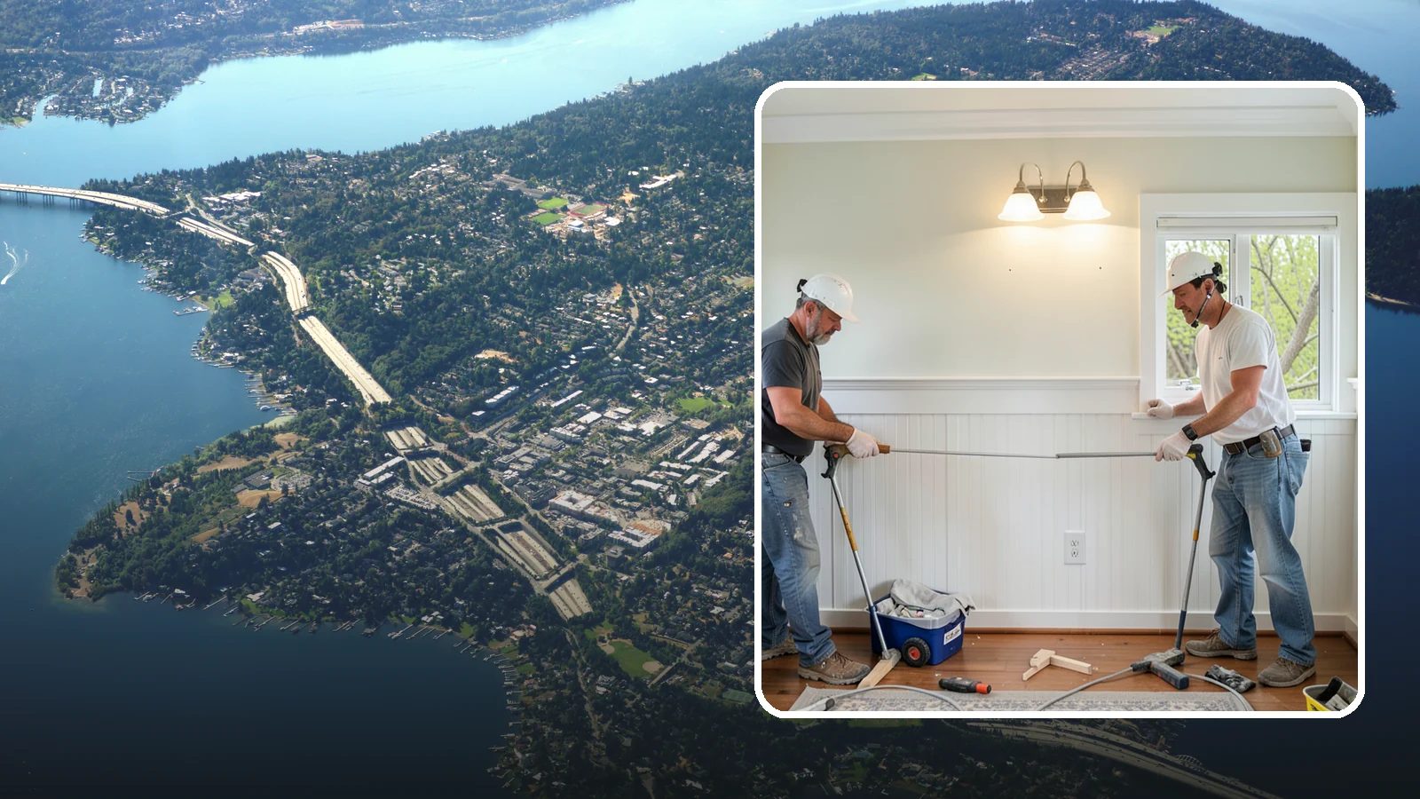 Beadboard Installation in Mercer Island, King County, WA - Charming beadboard installation that adds cottage-style texture to walls, ceilings, and wainscot panels.