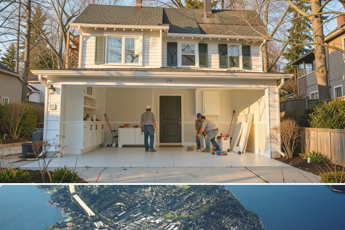 Beadboard Installation in Mercer Island, King County, WA - Beadboard installs year-round indoors and is especially popular for warming up spaces during the wet PNW winter.