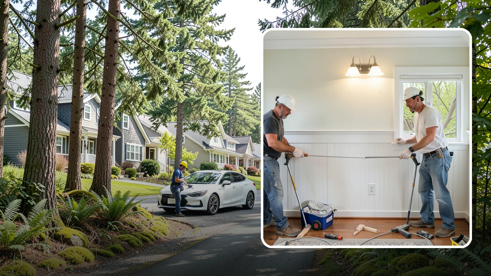 Beadboard Installation in Normandy Park, King County, WA - Charming beadboard installation that adds cottage-style texture to walls, ceilings, and wainscot panels.