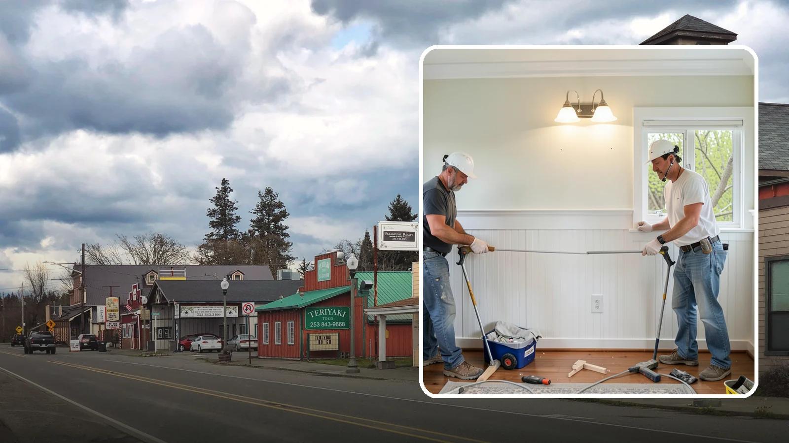 Beadboard Installation in Roy, Pierce County, WA - Charming beadboard installation that adds cottage-style texture to walls, ceilings, and wainscot panels.