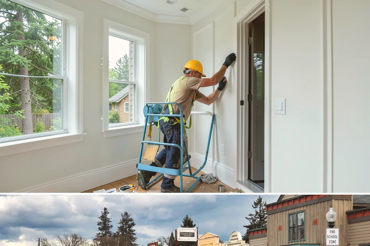 Beadboard Installation in Roy, Pierce County, WA - Beadboard installs year-round indoors and is especially popular for warming up spaces during the wet PNW winter.