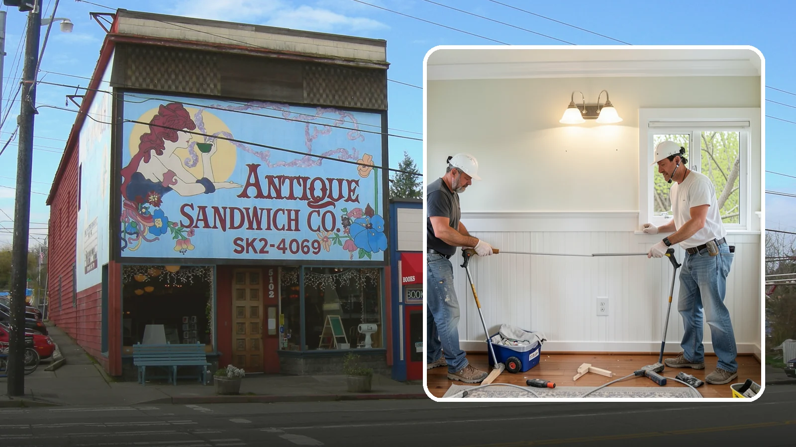 Beadboard Installation in Ruston, Pierce County, WA - Charming beadboard installation that adds cottage-style texture to walls, ceilings, and wainscot panels.