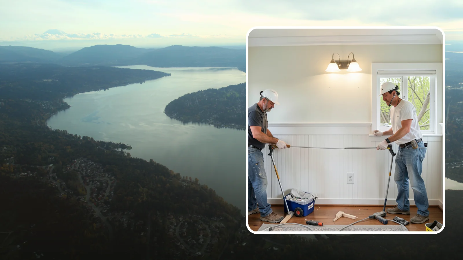 Beadboard Installation in Sammamish, King County, WA - Charming beadboard installation that adds cottage-style texture to walls, ceilings, and wainscot panels.