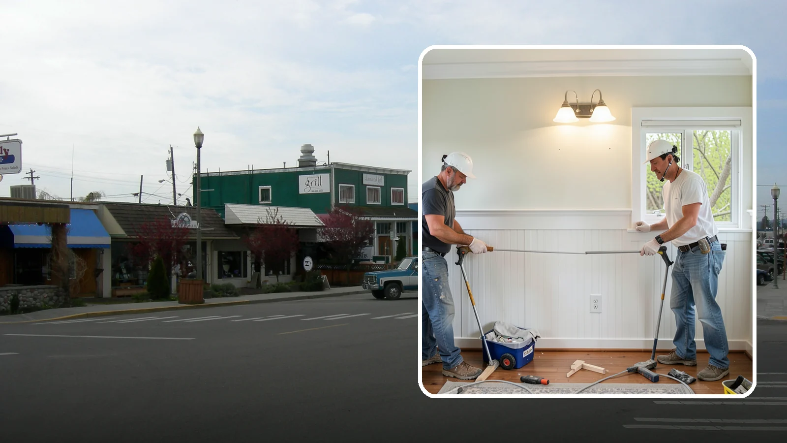 Beadboard Installation in Stanwood, Snohomish County, WA - Charming beadboard installation that adds cottage-style texture to walls, ceilings, and wainscot panels.
