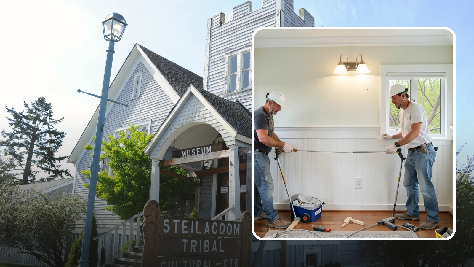 Beadboard Installation in Steilacoom, Pierce County, WA - Charming beadboard installation that adds cottage-style texture to walls, ceilings, and wainscot panels.