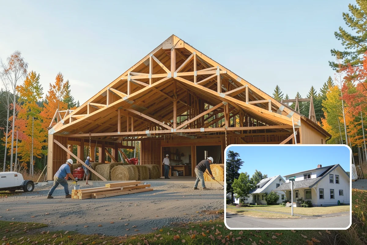 Beam Installation in DuPont, Pierce County, WA - Carries loads across new openings