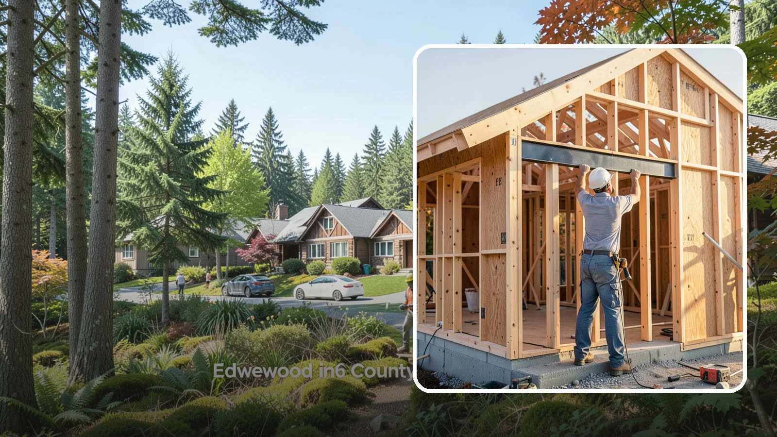 Beam Installation in Edgewood, Pierce County, WA - Installing structural beams to carry loads when walls are opened or spans are widened.