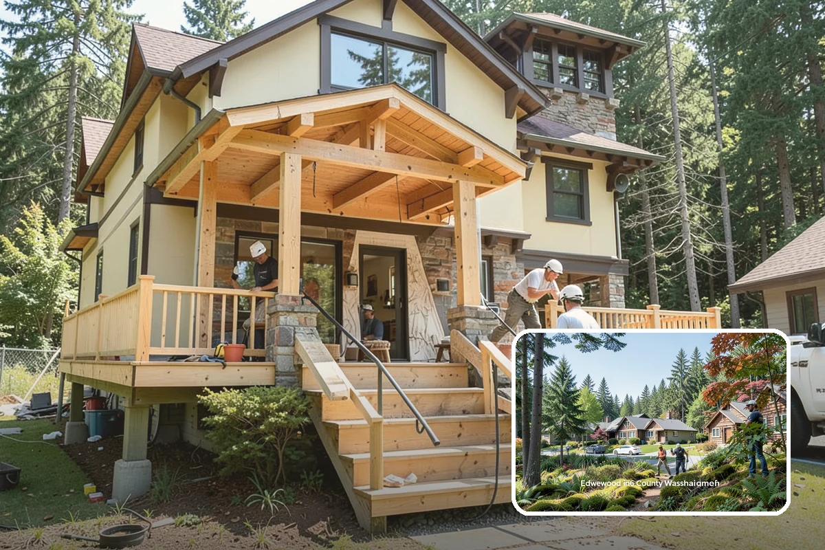 Beam Installation in Edgewood, Pierce County, WA - Carries loads across new openings