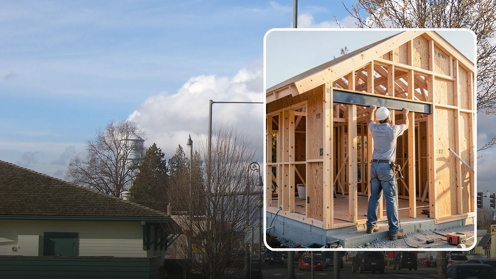Beam Installation in Marysville, Snohomish County, WA - Installing structural beams to carry loads when walls are opened or spans are widened.