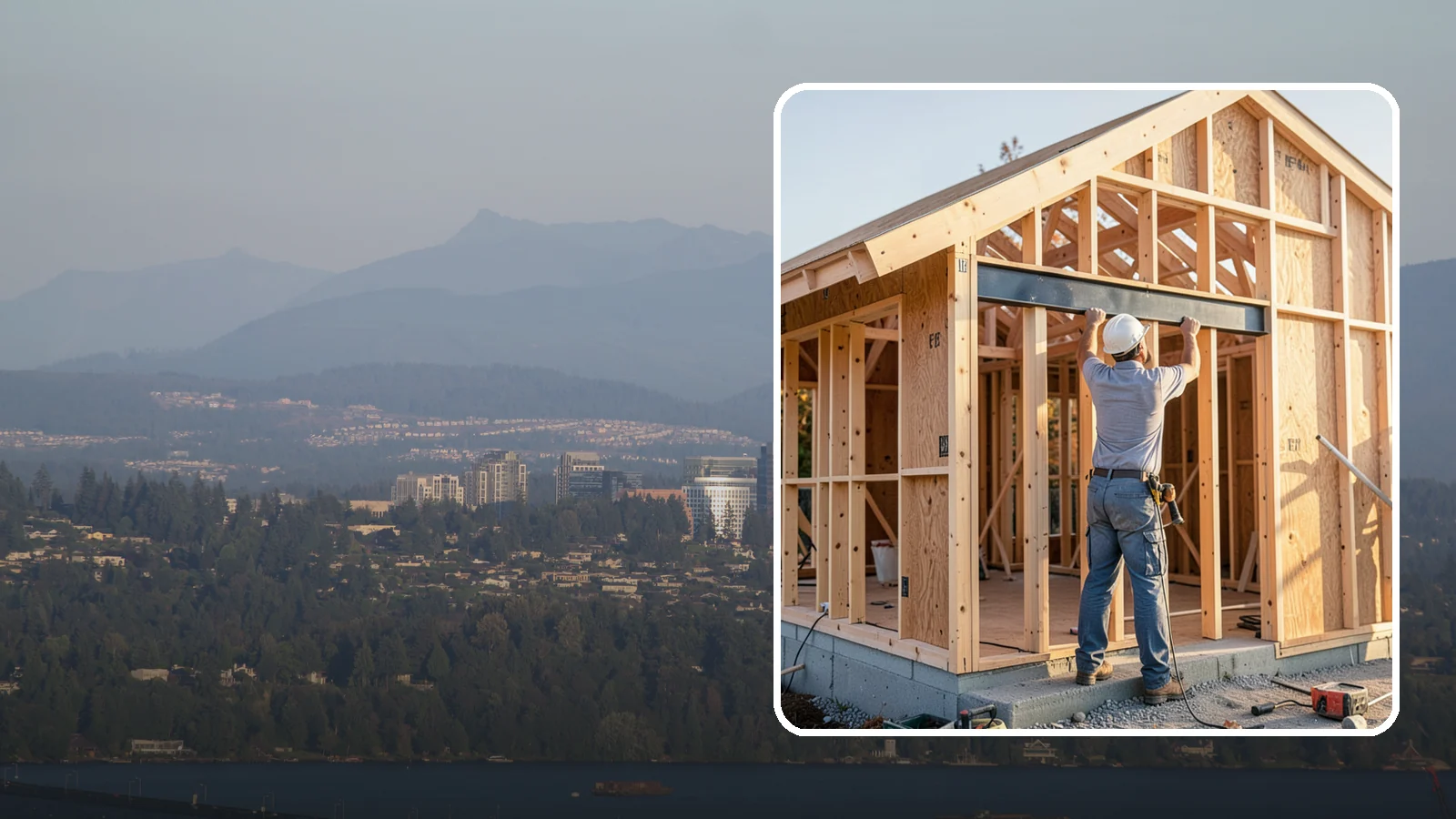 Beam Installation in Medina, King County, WA - Installing structural beams to carry loads when walls are opened or spans are widened.