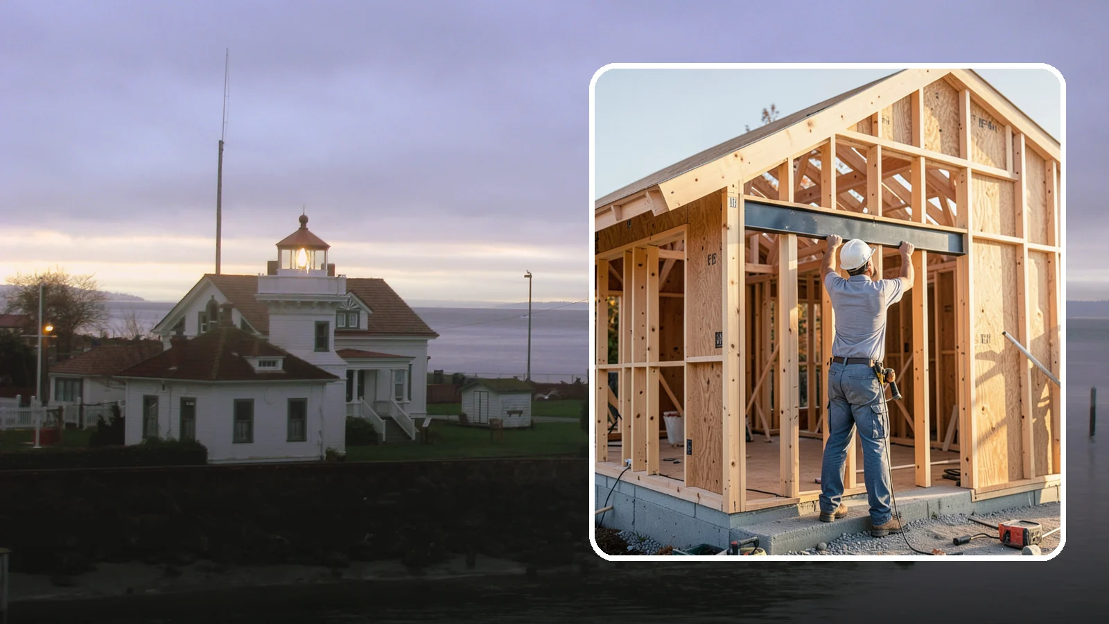 Beam Installation in Mukilteo, Snohomish County, WA - Installing structural beams to carry loads when walls are opened or spans are widened.