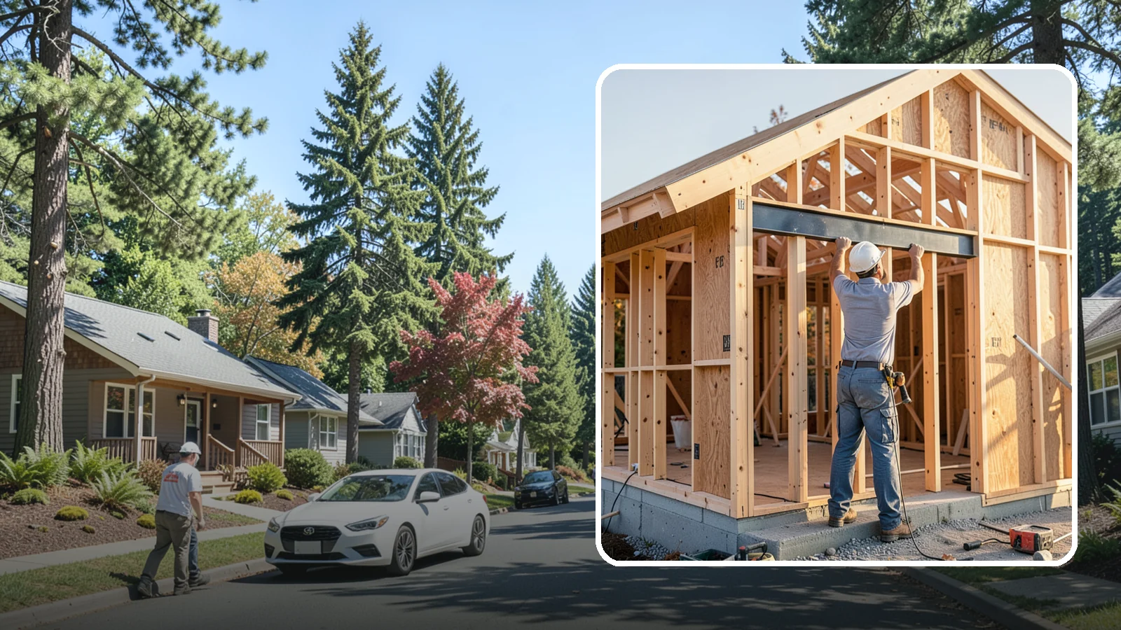 Beam Installation in Orting, Pierce County, WA - Installing structural beams to carry loads when walls are opened or spans are widened.