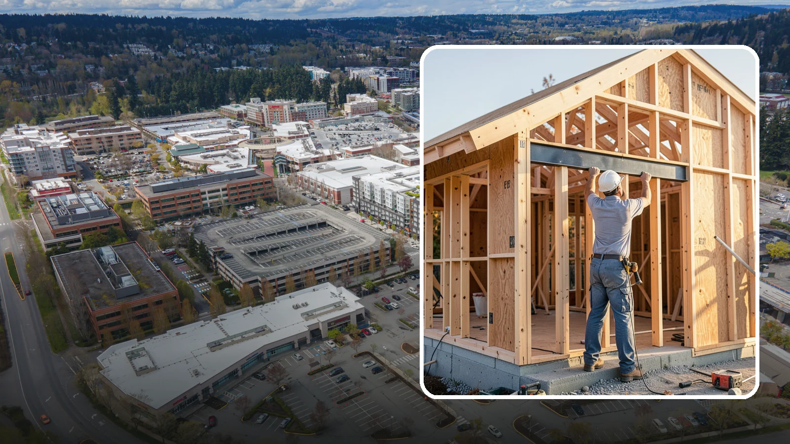 Beam Installation in Redmond, King County, WA - Installing structural beams to carry loads when walls are opened or spans are widened.