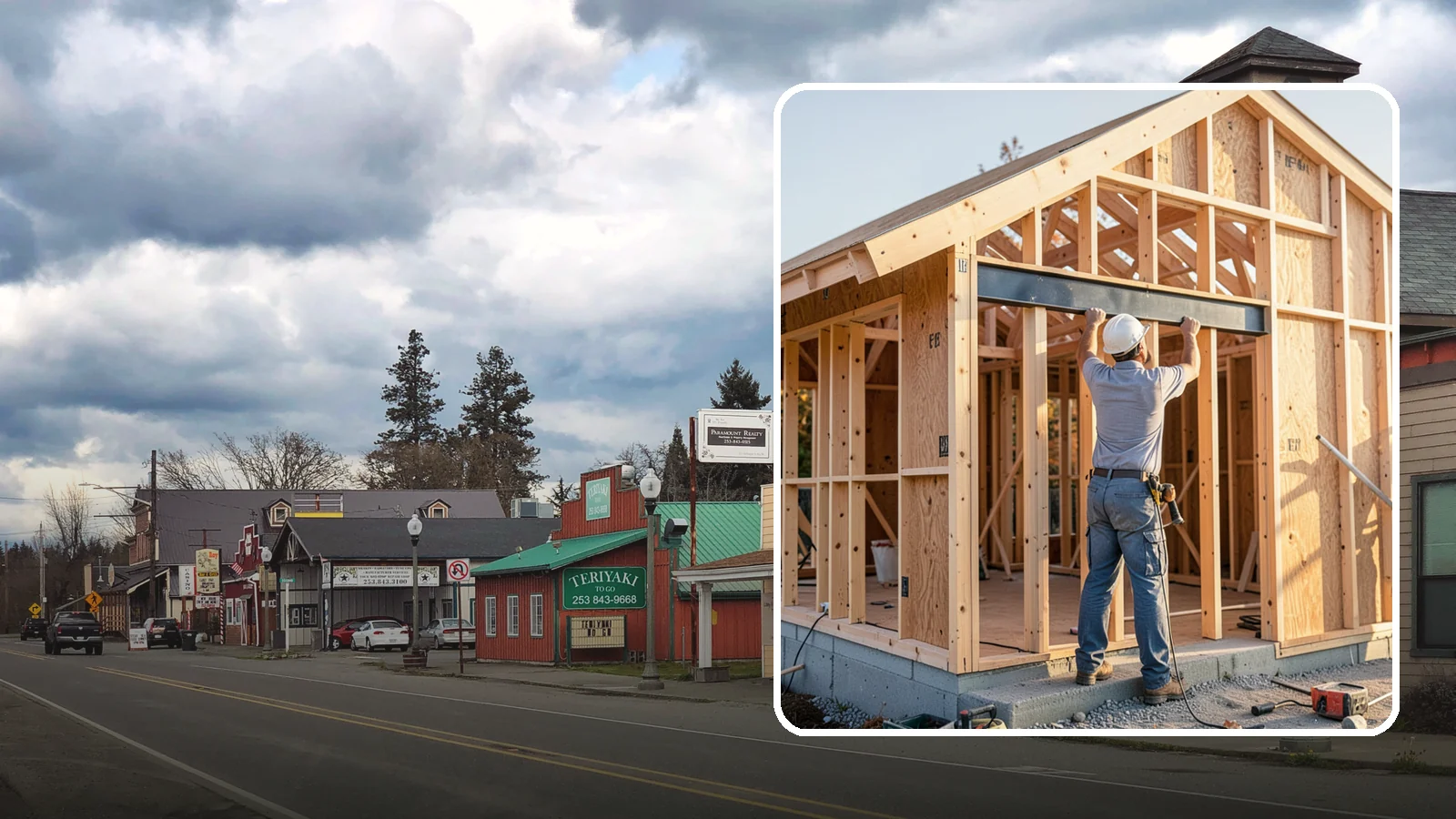 Beam Installation in Roy, Pierce County, WA - Installing structural beams to carry loads when walls are opened or spans are widened.
