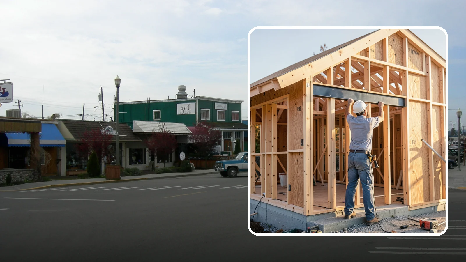 Beam Installation in Stanwood, Snohomish County, WA - Installing structural beams to carry loads when walls are opened or spans are widened.