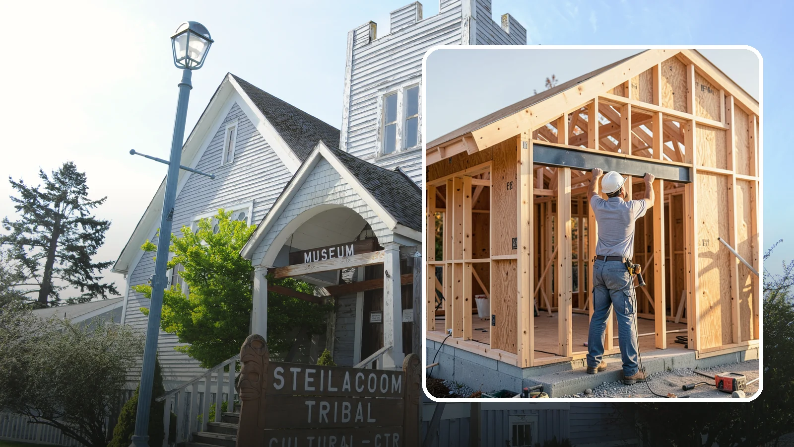 Beam Installation in Steilacoom, Pierce County, WA - Installing structural beams to carry loads when walls are opened or spans are widened.
