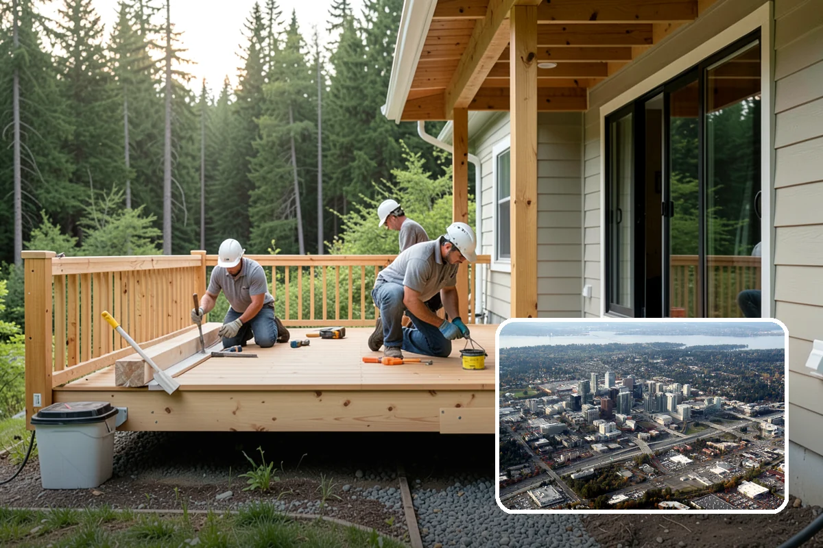 Beam Replacement in Bellevue, King County, WA - Sagging floors corrected by a properly sized beam