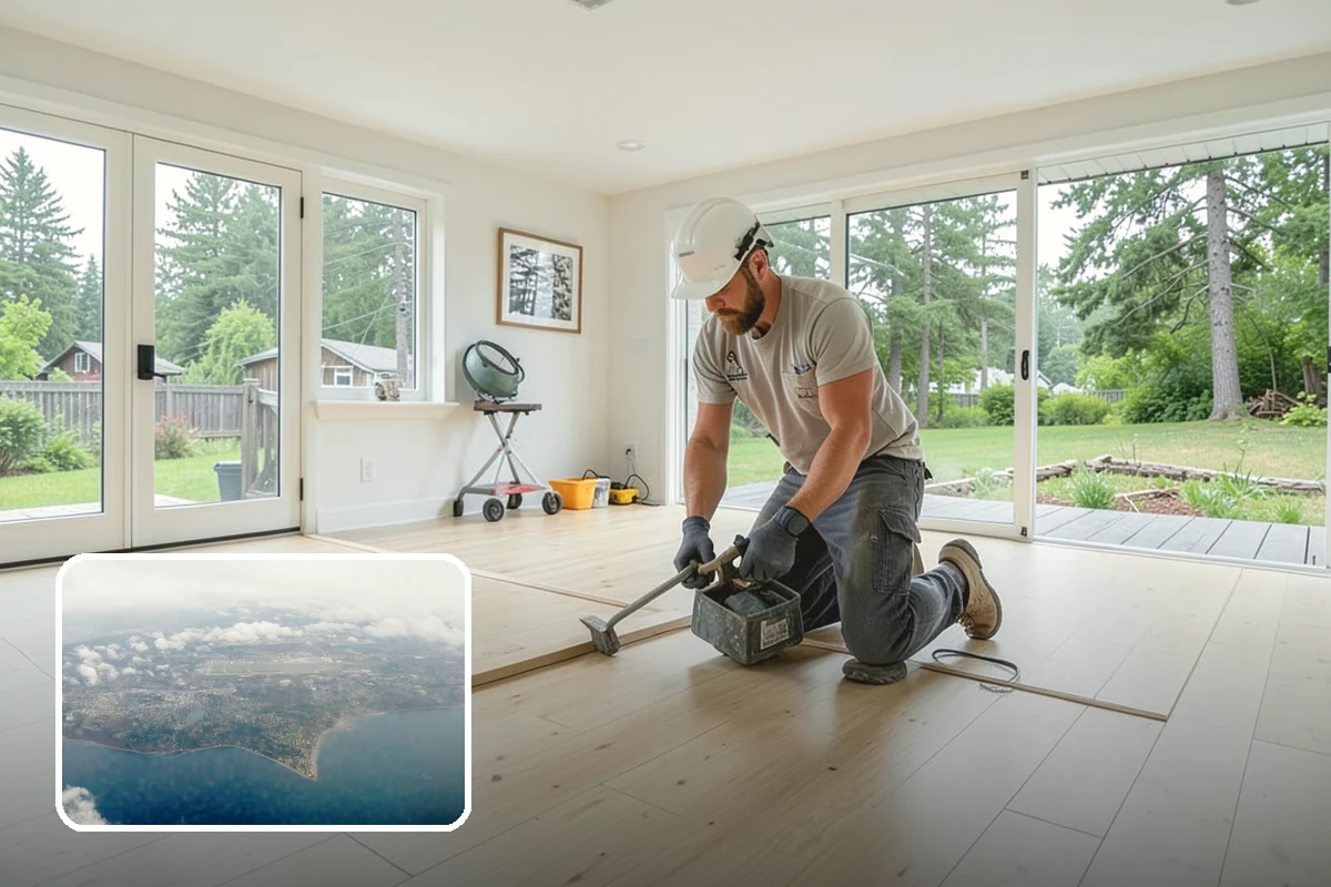 Beam Replacement in Burien, King County, WA - Sagging floors corrected by a properly sized beam