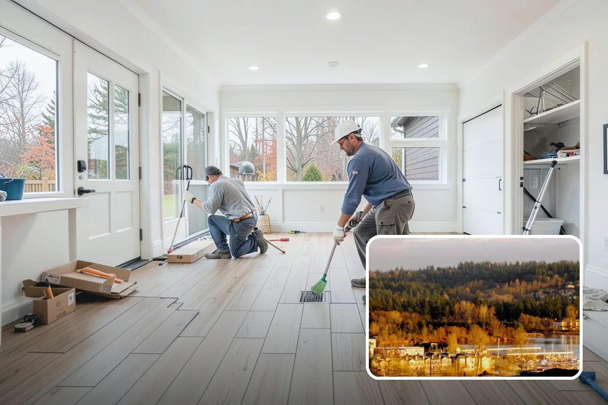 Beam Replacement in Kenmore, King County, WA - Sagging floors corrected by a properly sized beam