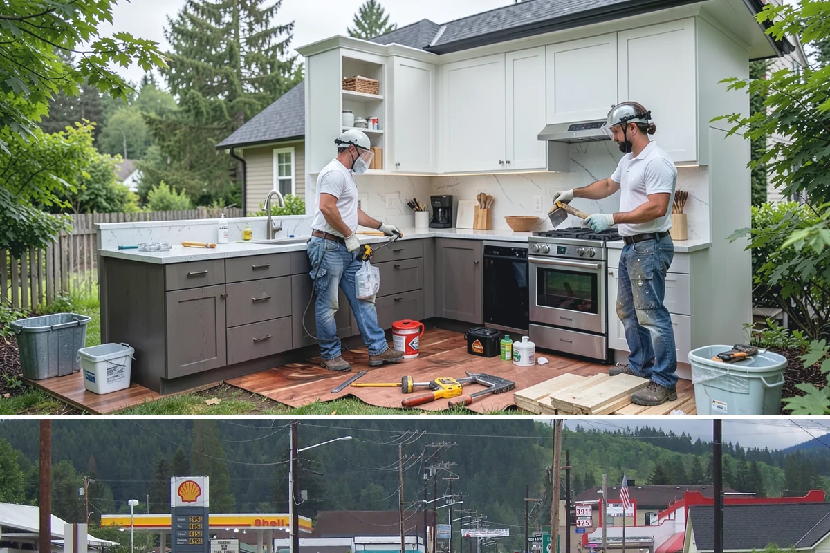 Bedroom Addition in Granite Falls, Snohomish County, WA - Exterior framing is best done in dry summer weather, with interior finishing suited to any season.