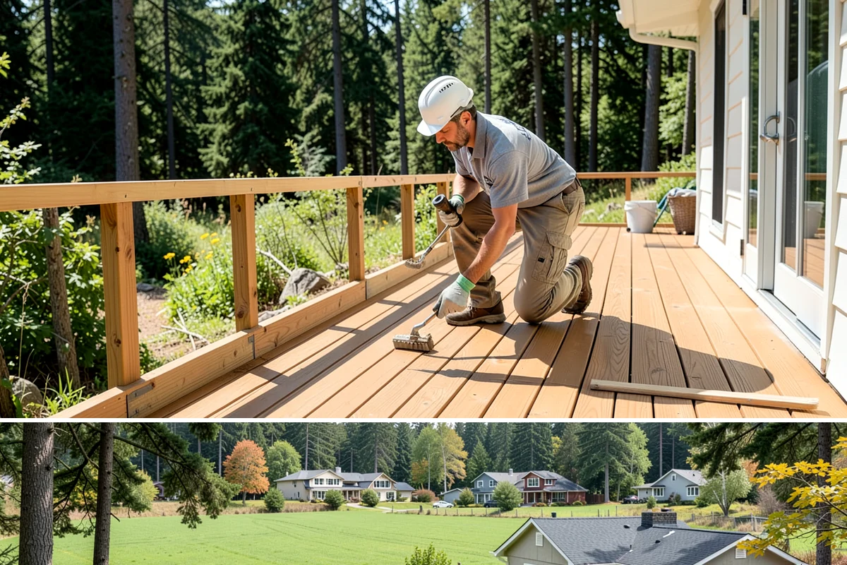Bedroom Addition in Lyman, Skagit County, WA - Exterior framing is best done in dry summer weather, with interior finishing suited to any season.
