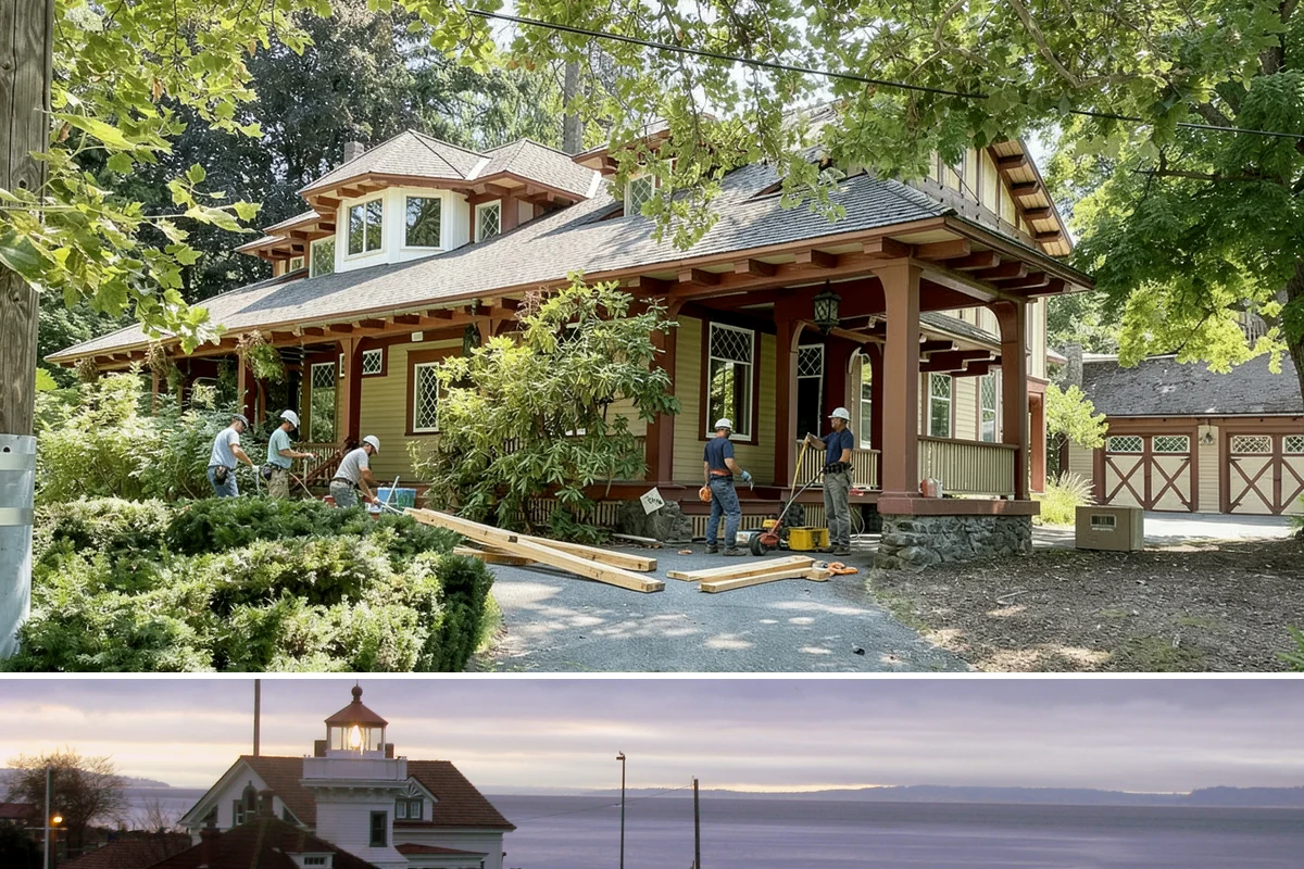 Bedroom Addition in Mukilteo, Snohomish County, WA - Exterior framing is best done in dry summer weather, with interior finishing suited to any season.