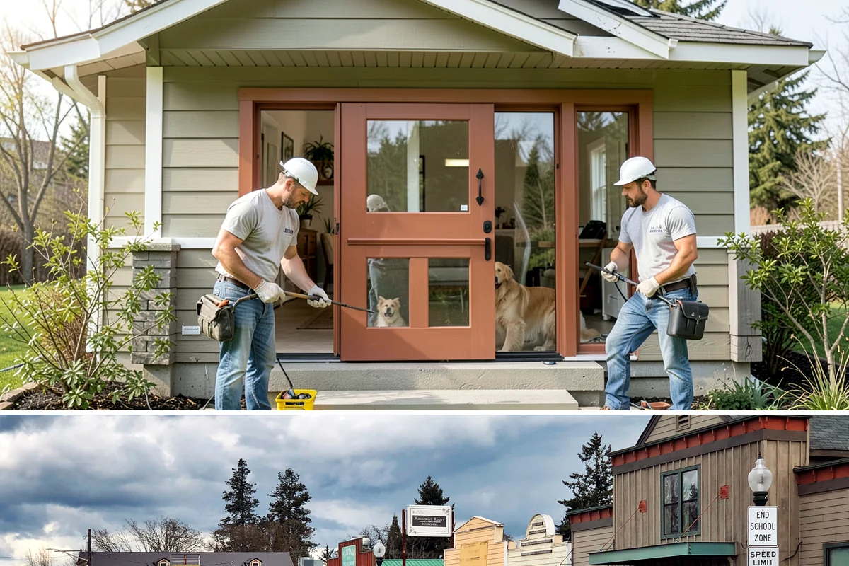 Bedroom Addition in Roy, Pierce County, WA - Exterior framing is best done in dry summer weather, with interior finishing suited to any season.