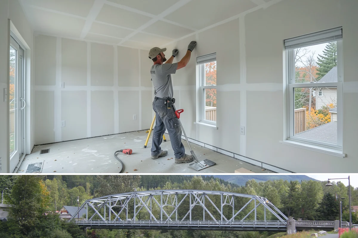 Bedroom Addition in Skykomish, King County, WA - Exterior framing is best done in dry summer weather, with interior finishing suited to any season.