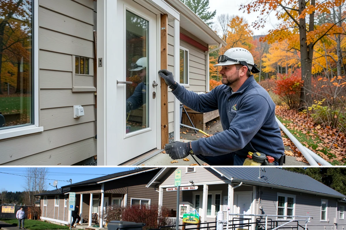 Bedroom Addition in South Prairie, Pierce County, WA - Exterior framing is best done in dry summer weather, with interior finishing suited to any season.