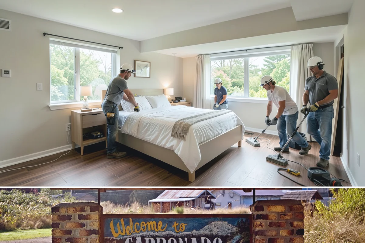Bedroom Flooring Installation in Carbonado, Pierce County, WA - Bedroom floors can be installed any season, with fall a favorite time to add warmth before winter.