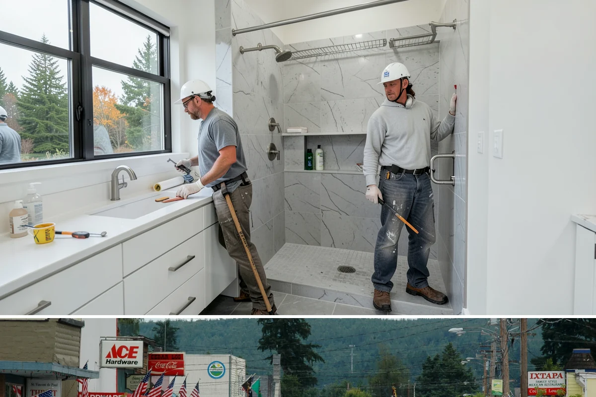 Bedroom Flooring Installation in Carnation, King County, WA - Bedroom floors can be installed any season, with fall a favorite time to add warmth before winter.