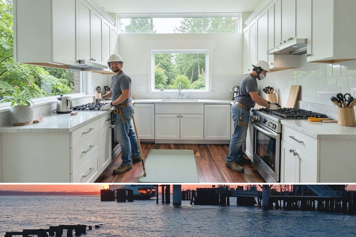 Bedroom Flooring Installation in Edmonds, Snohomish County, WA - Bedroom floors can be installed any season, with fall a favorite time to add warmth before winter.