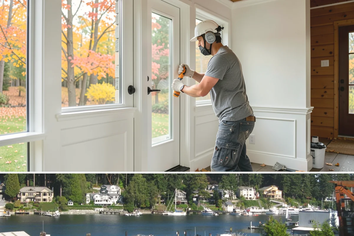 Bedroom Flooring Installation in Gig Harbor, Pierce County, WA - Bedroom floors can be installed any season, with fall a favorite time to add warmth before winter.