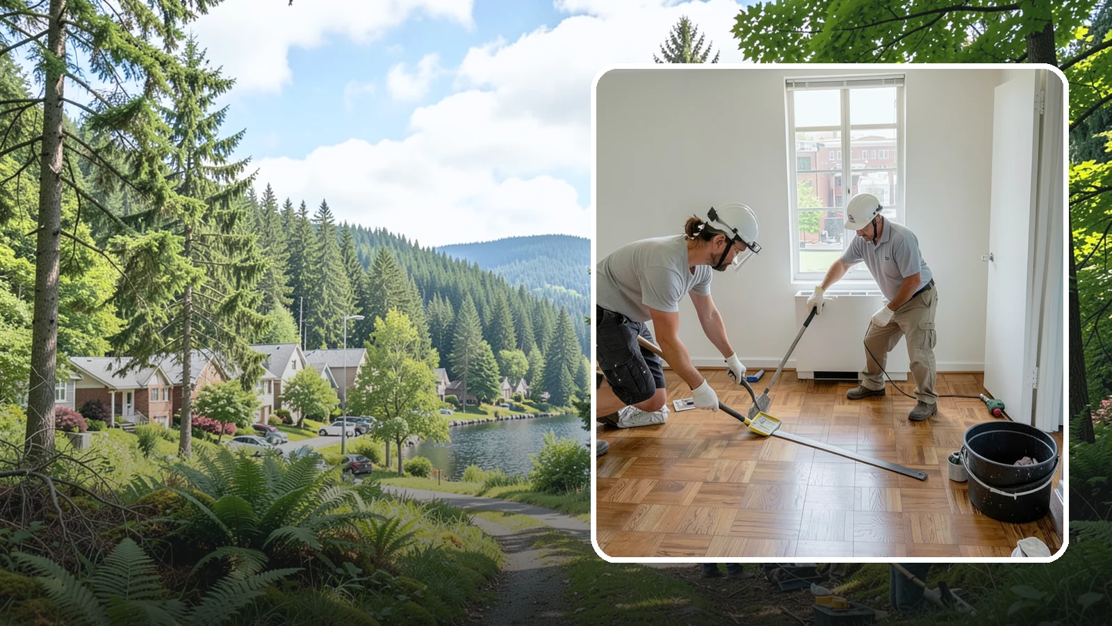 Bedroom Flooring Installation in Lake Forest Park, King County, WA - Bedroom flooring installation that creates a warm, quiet, and comfortable retreat to rest and recharge.