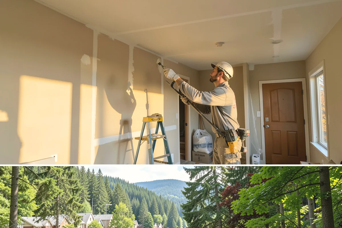 Bedroom Flooring Installation in Lake Forest Park, King County, WA - Bedroom floors can be installed any season, with fall a favorite time to add warmth before winter.