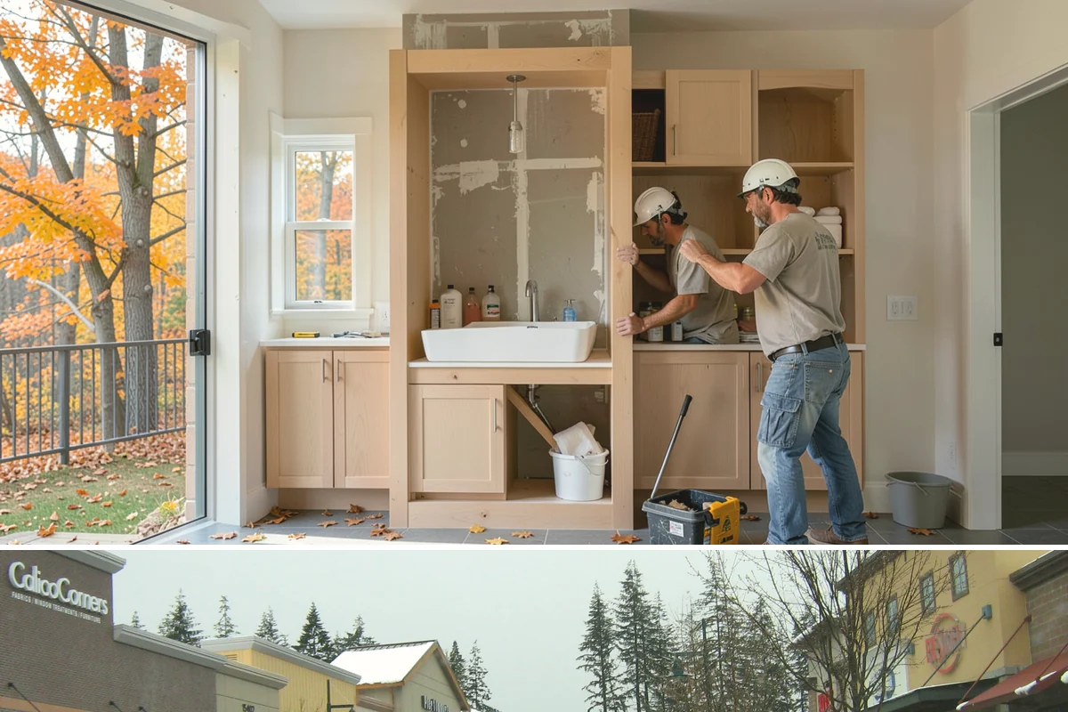 Bedroom Flooring Installation in Mill Creek, Snohomish County, WA - Bedroom floors can be installed any season, with fall a favorite time to add warmth before winter.