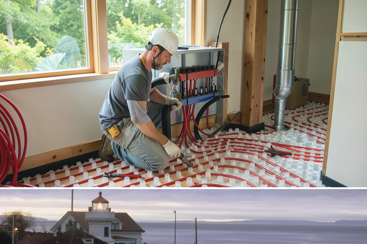 Bedroom Flooring Installation in Mukilteo, Snohomish County, WA - Bedroom floors can be installed any season, with fall a favorite time to add warmth before winter.