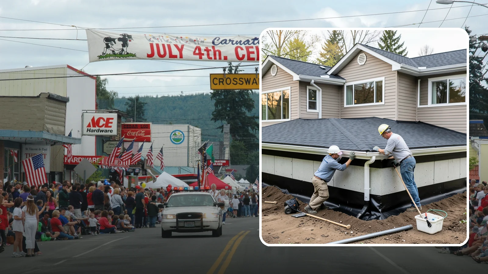 Below-Grade Waterproofing in Carnation, King County, WA - Protecting foundation walls and floors that sit below ground from hydrostatic pressure and seepage.