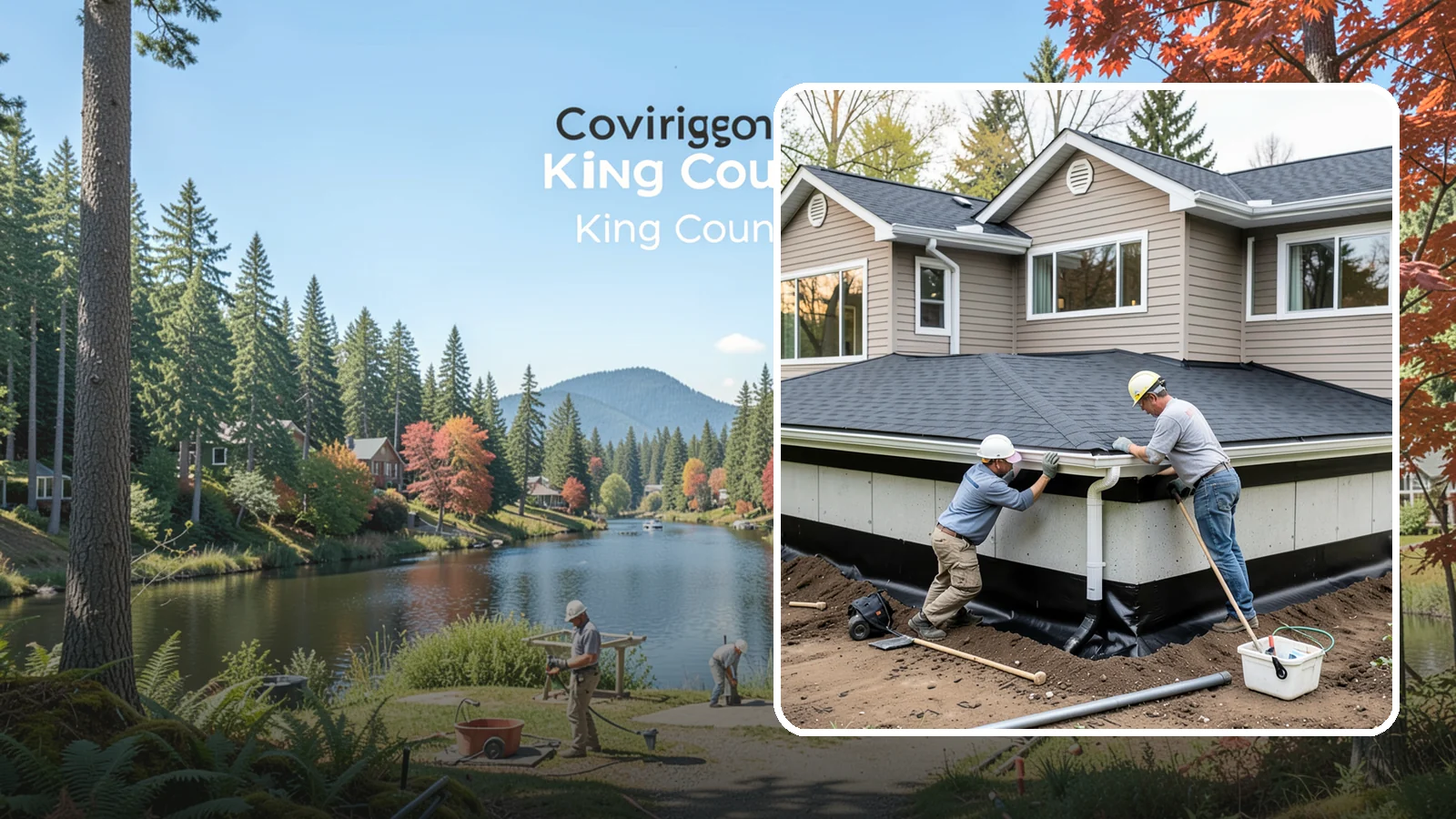Below-Grade Waterproofing in Covington, King County, WA - Protecting foundation walls and floors that sit below ground from hydrostatic pressure and seepage.
