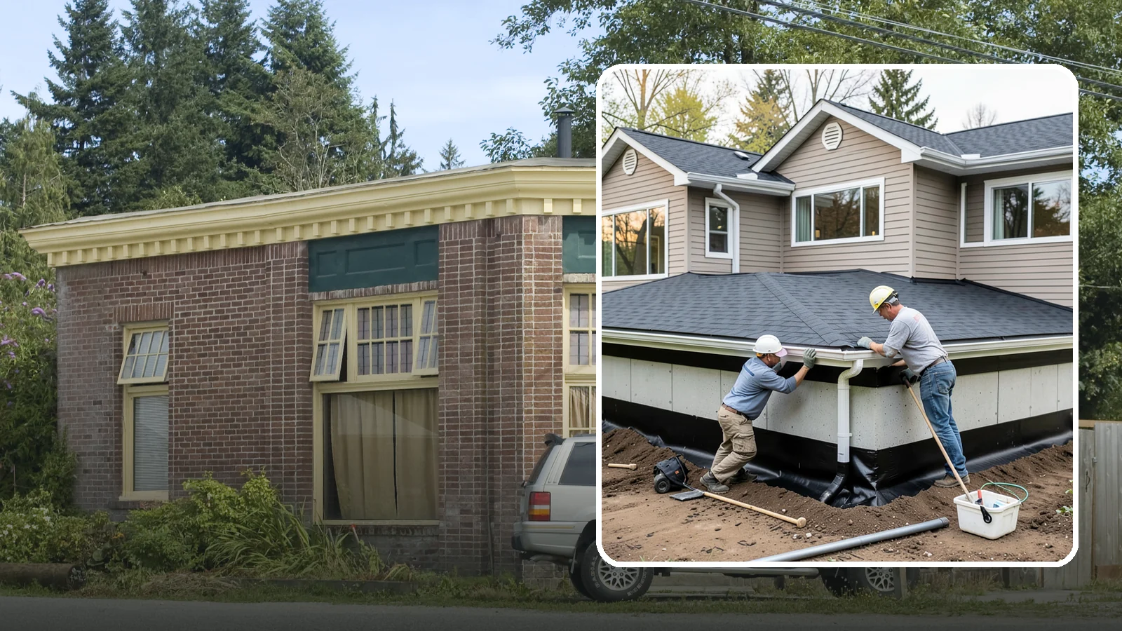 Below-Grade Waterproofing in Hamilton, Skagit County, WA - Protecting foundation walls and floors that sit below ground from hydrostatic pressure and seepage.