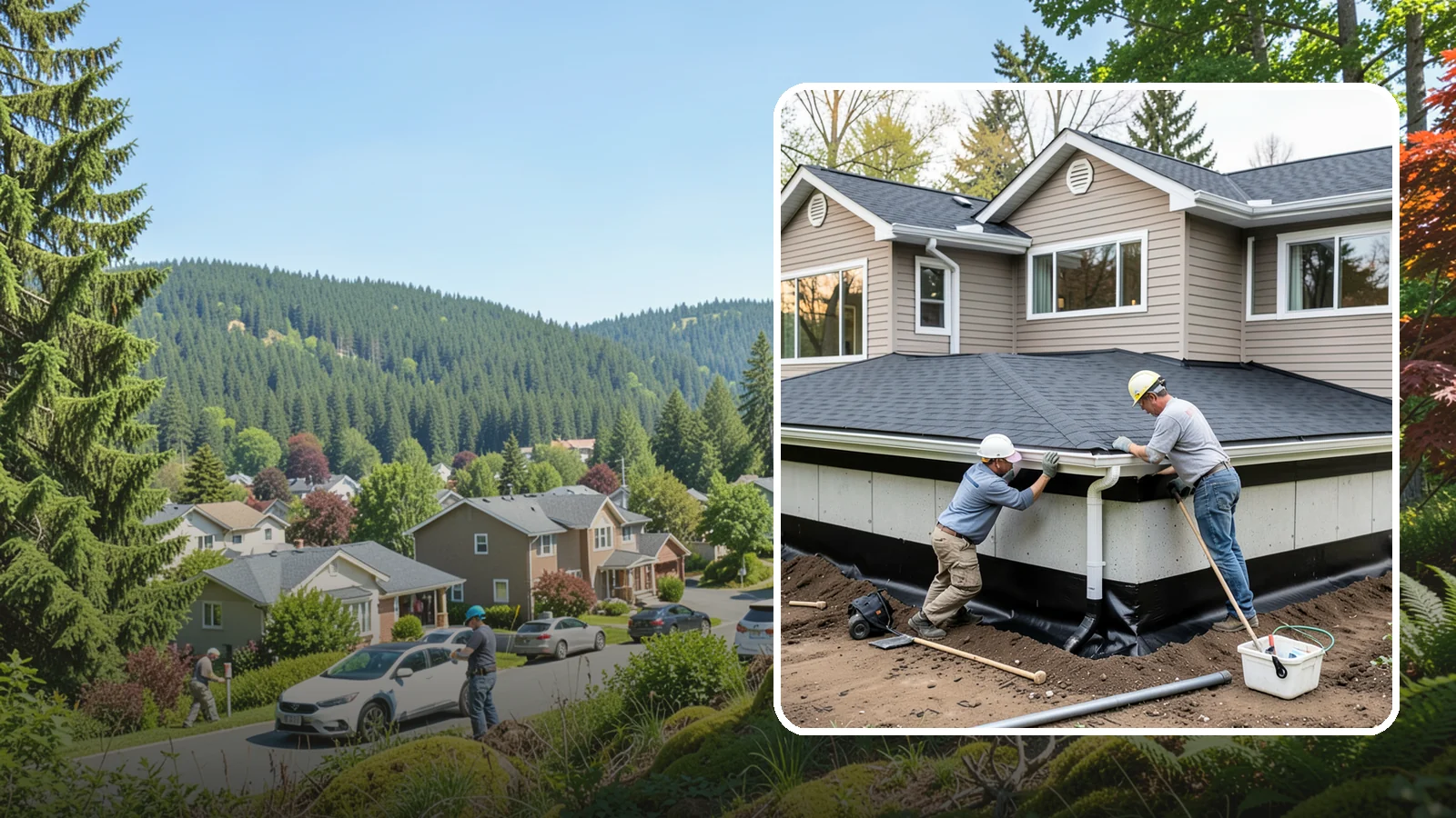 Below-Grade Waterproofing in Index, Snohomish County, WA - Protecting foundation walls and floors that sit below ground from hydrostatic pressure and seepage.