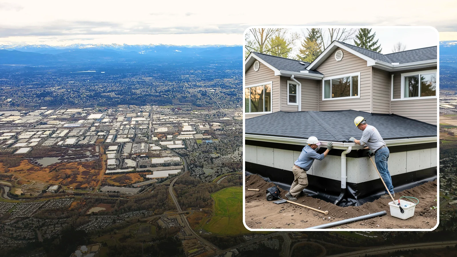 Below-Grade Waterproofing in Kent, King County, WA - Protecting foundation walls and floors that sit below ground from hydrostatic pressure and seepage.