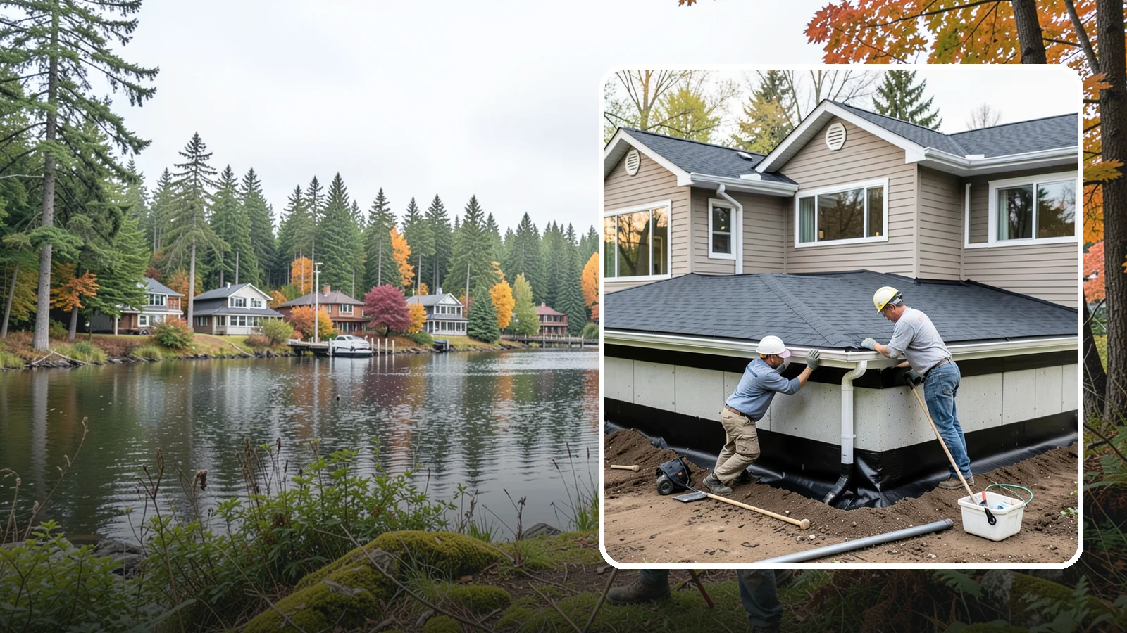 Below-Grade Waterproofing in La Conner, Skagit County, WA - Protecting foundation walls and floors that sit below ground from hydrostatic pressure and seepage.