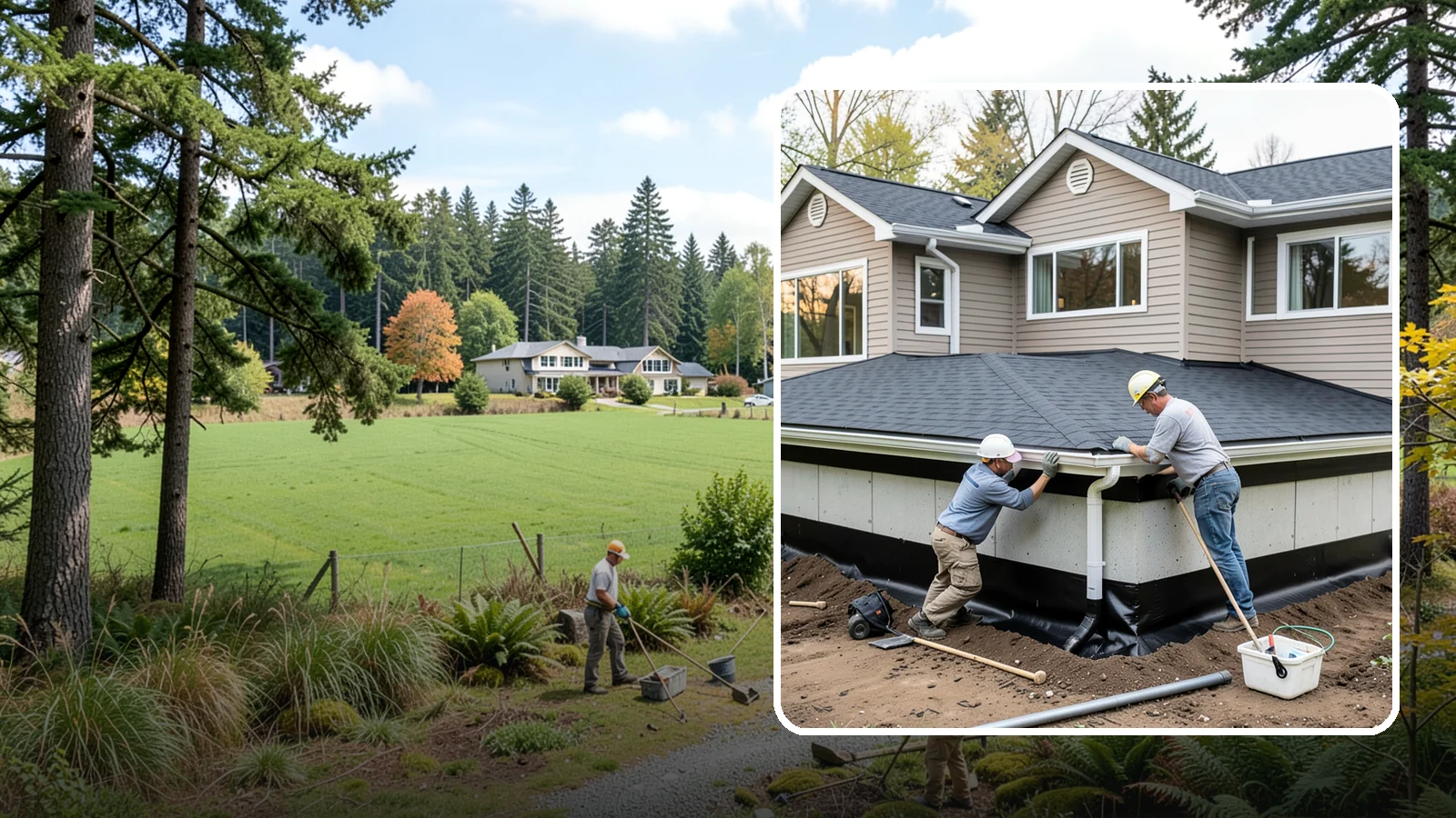 Below-Grade Waterproofing in Lyman, Skagit County, WA - Protecting foundation walls and floors that sit below ground from hydrostatic pressure and seepage.